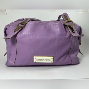 Robert Pietri lavender leather shoulder bag
